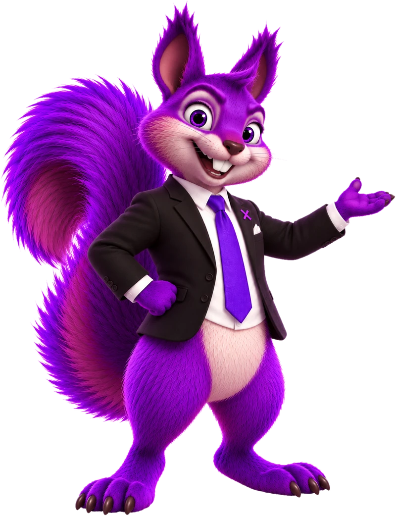 Lex, la mascotte di Purplex